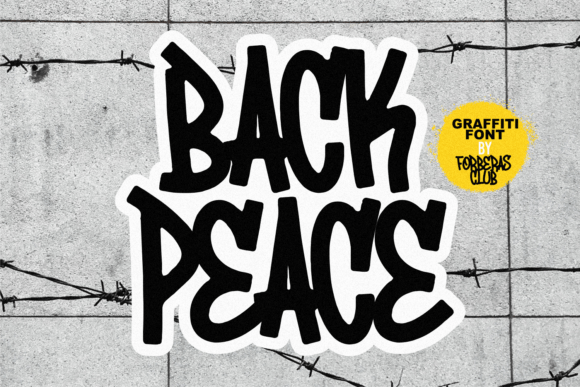 Back Peace: A Bold Display Font for Editorial Design Projects