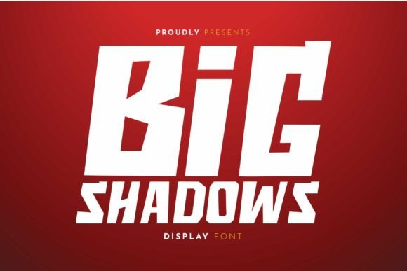 Big Shadows: A Bold Display Font for Crafters and Product Designers