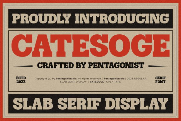 Catesoge: The Bold Display Font That Powers Campaign Visuals