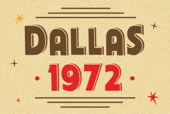 Dallas 1972: A Retro Display Font That Elevates Web Design