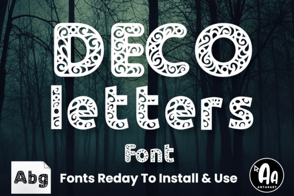 Deco Letters: A Display Font That Elevates Editorial Design
