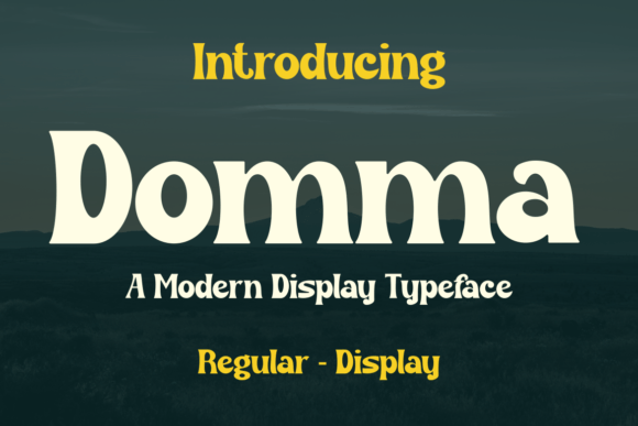 Domma Font: A Bold Display Typeface for Modern Branding Projects