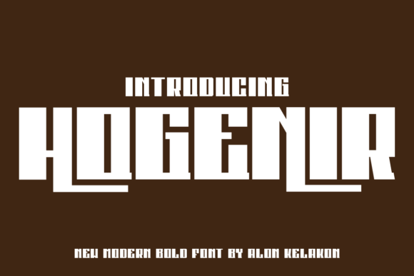 Hogenir: A Bold Display Font for Web Designers and Digital Brands