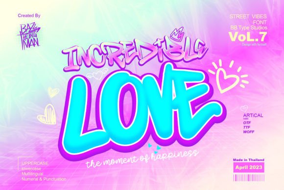 Incredible Love: A Graffiti-Styled Font That Powers Campaign Visuals