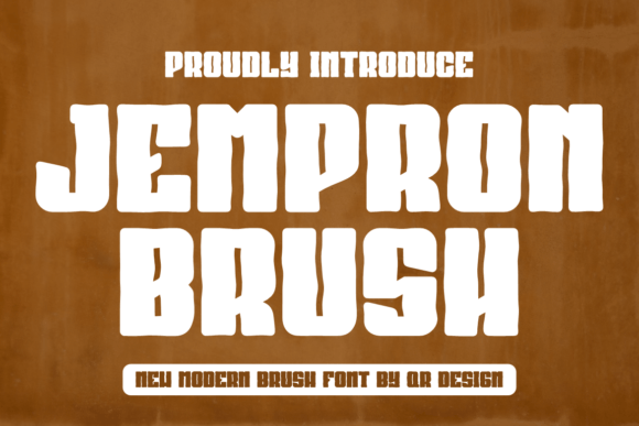 Jempron Brush: A Bold Display Font That Elevates Small Business Branding