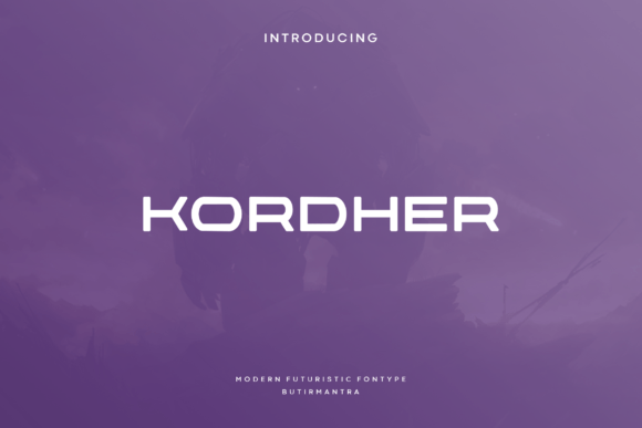 Kordher: A Modern Display Font for Bold Brand Identities