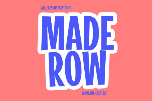 Maderow: A Bold Display Font for Modern Web Design