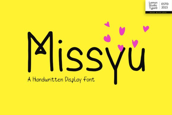 Missyu: A Bold Display Font for Modern Branding Projects