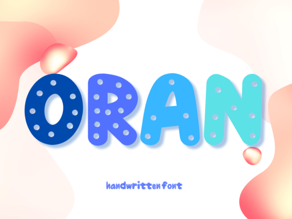 Oran: A Playful Display Font for Creative Editorial Design