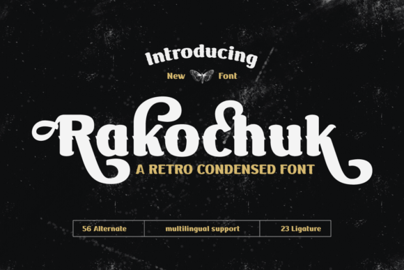 Rakochuk: A Retro Display Font for Digital Designers