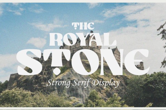 Royal Stone Font: Elevate Your Brand with a Bold Display Typeface