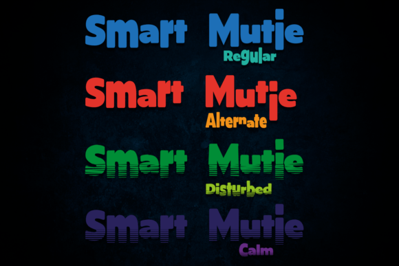 Smart Mutie: A Playful Display Font for Handmade Labels, Invitations & More