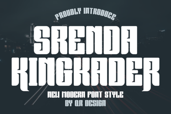 Srenda Kingkader: A Bold Display Font for Web Designers and Digital Creators