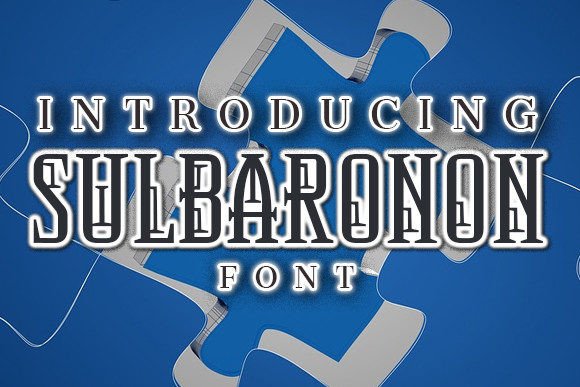 Sulbaronon: A Cheerful Futuristic Typeface for Crafters and Sellers