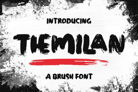Themilan: A Casual Brush Font for Modern Web Design Projects