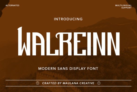 Walreinn: A Bold Display Font That Elevates Small Business Branding