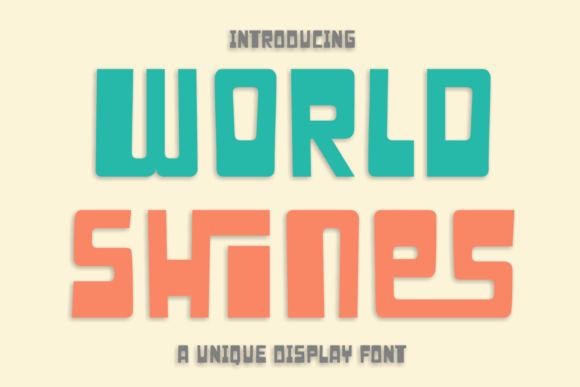 World Shines: A Display Font That Elevates Small Business Branding